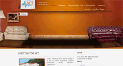 Desktop Screenshot of linettbutor.hu